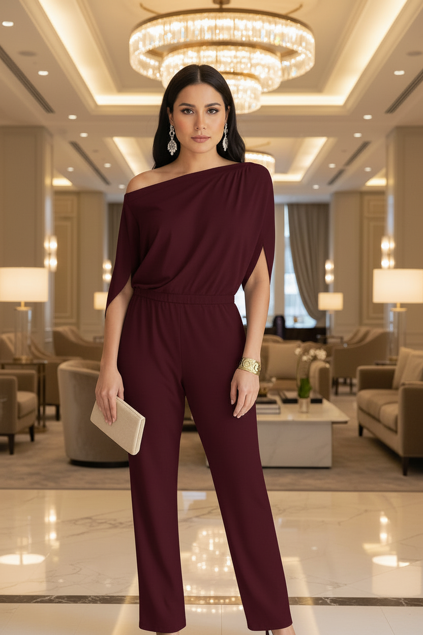 Valentina | Eleganter Ein-Schulter-Jumpsuit