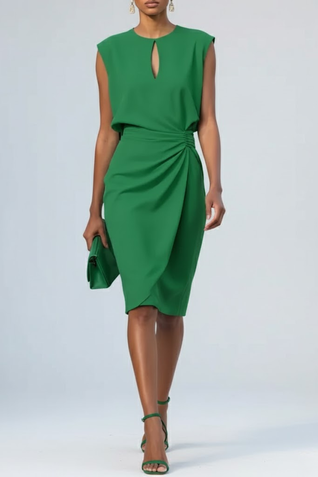 Amélie | Elegantes Midi-Kleid mit Rüschen
