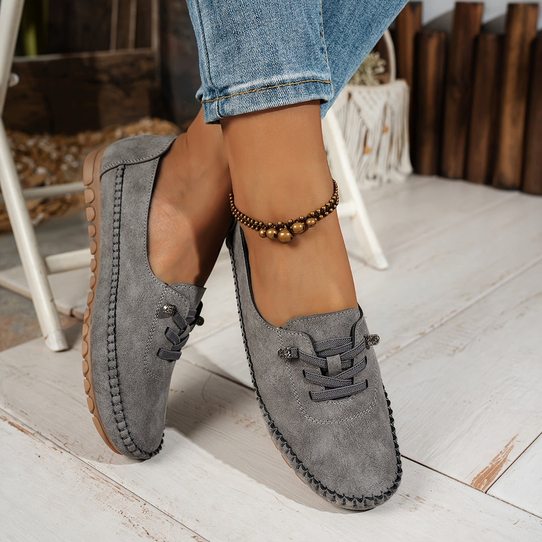 Greta | Bequeme Loafer aus Wildleder für den Alltag