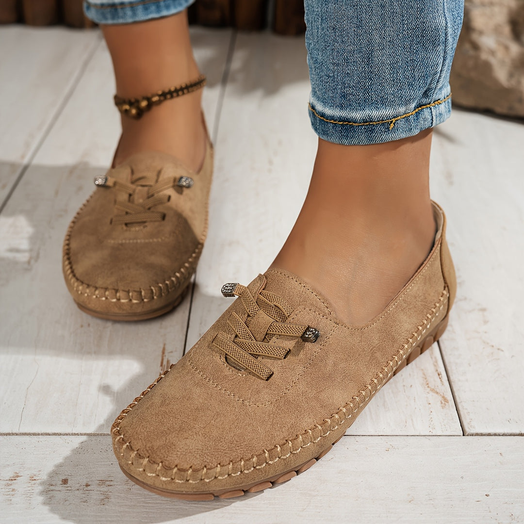 Greta | Bequeme Loafer aus Wildleder für den Alltag