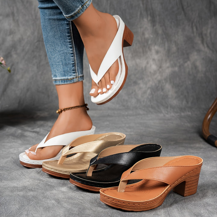 Clémence | Bequeme Sandalen mit Blockabsatz