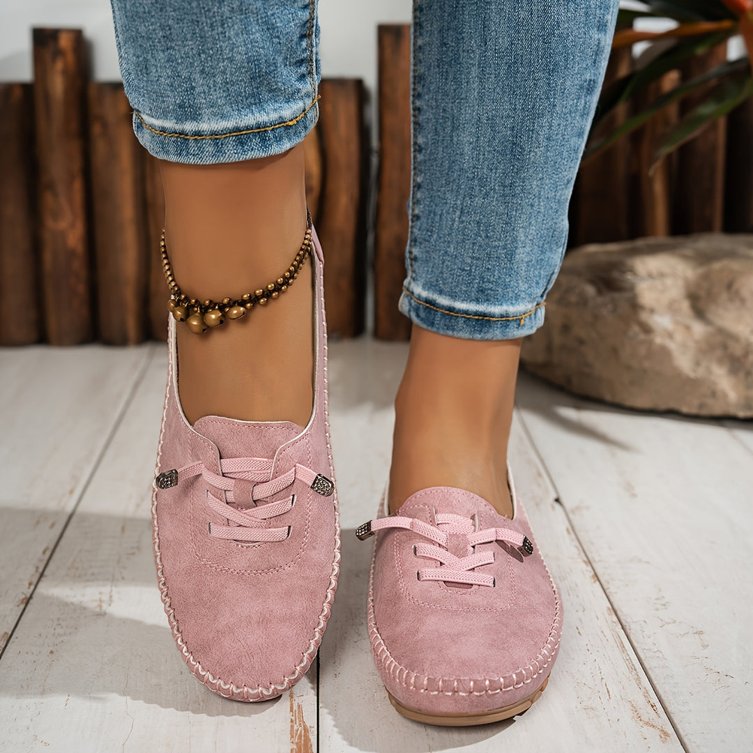 Greta | Bequeme Loafer aus Wildleder für den Alltag