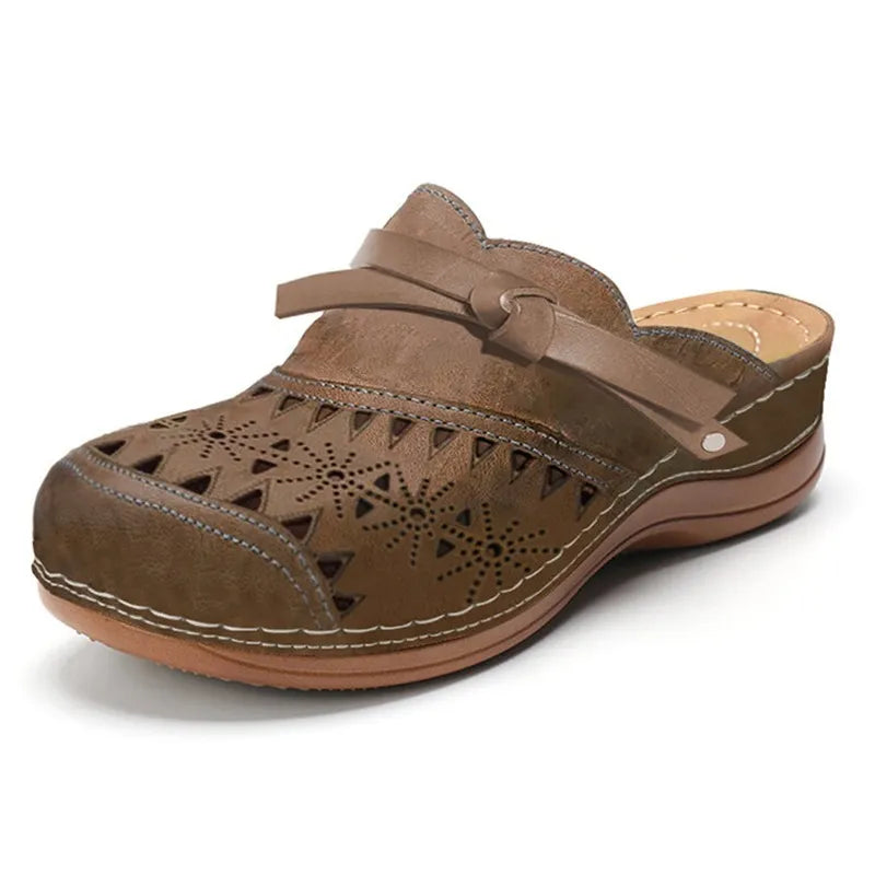 Sigrid | Bequeme Slipper-Clogs mit Ausschnitt