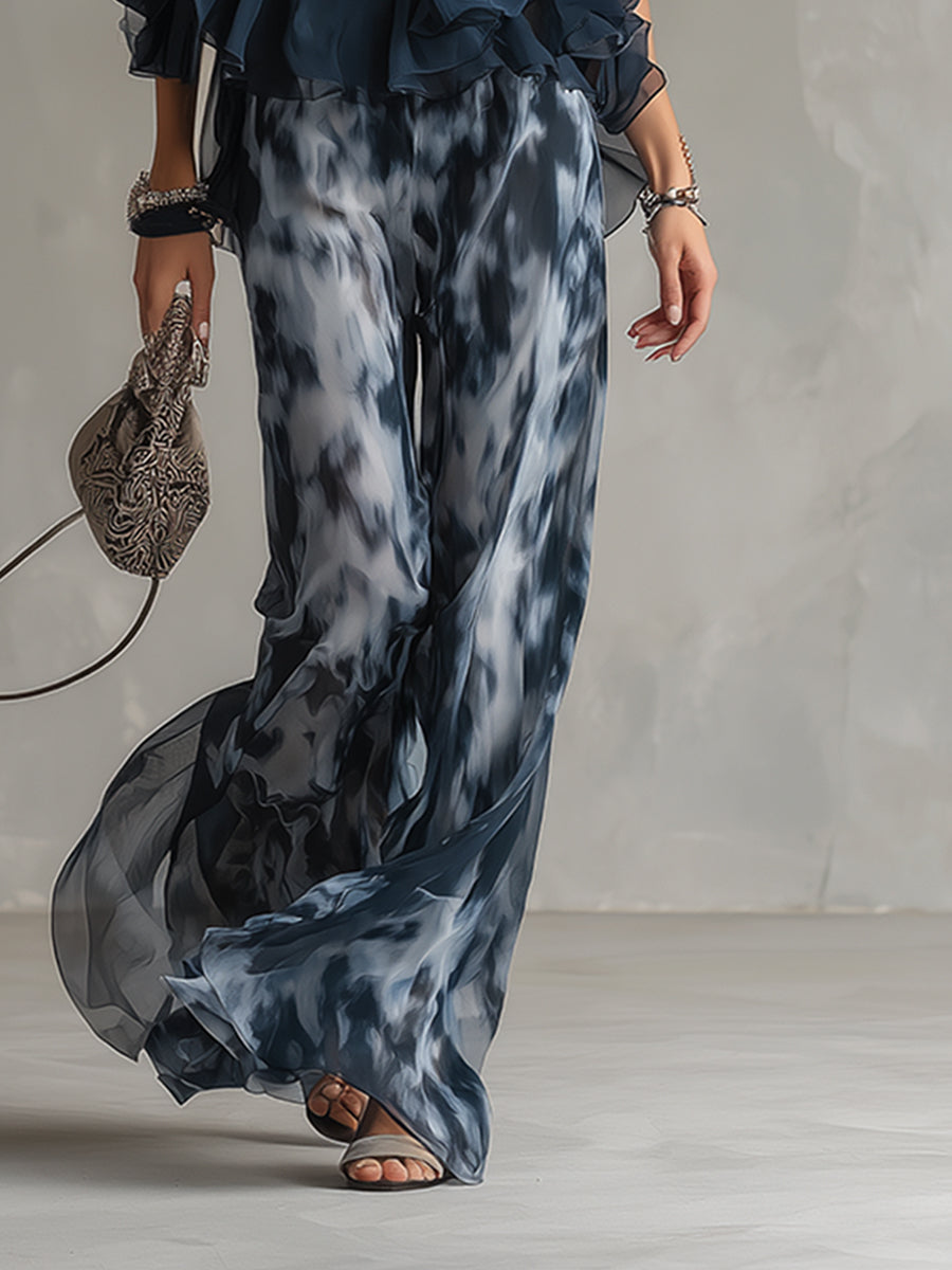 Seraphina | Set aus Chiffon-Haltertop und Hose