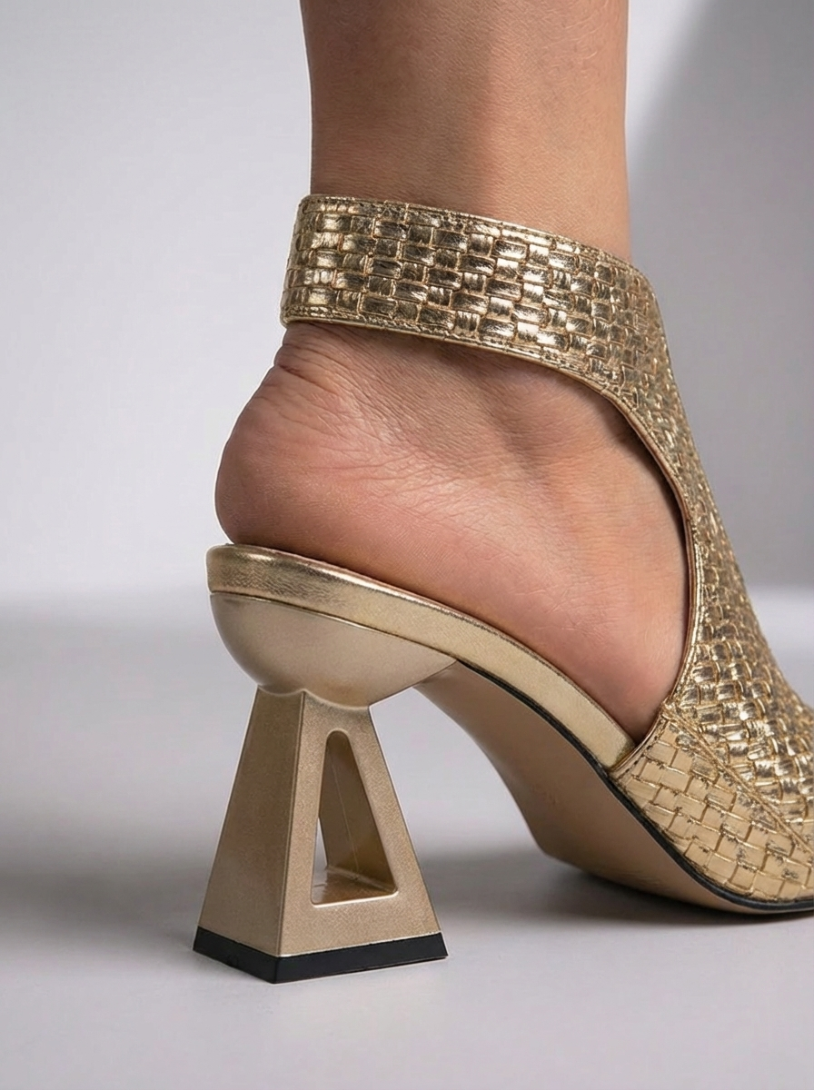 Seraphina | Geflochtene Peep-Toe-Stilettos