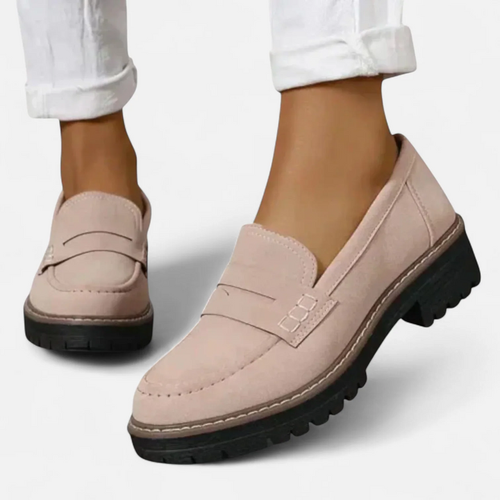Matilde | Klassische Loafer mit Plateau-Sohle aus Wildleder